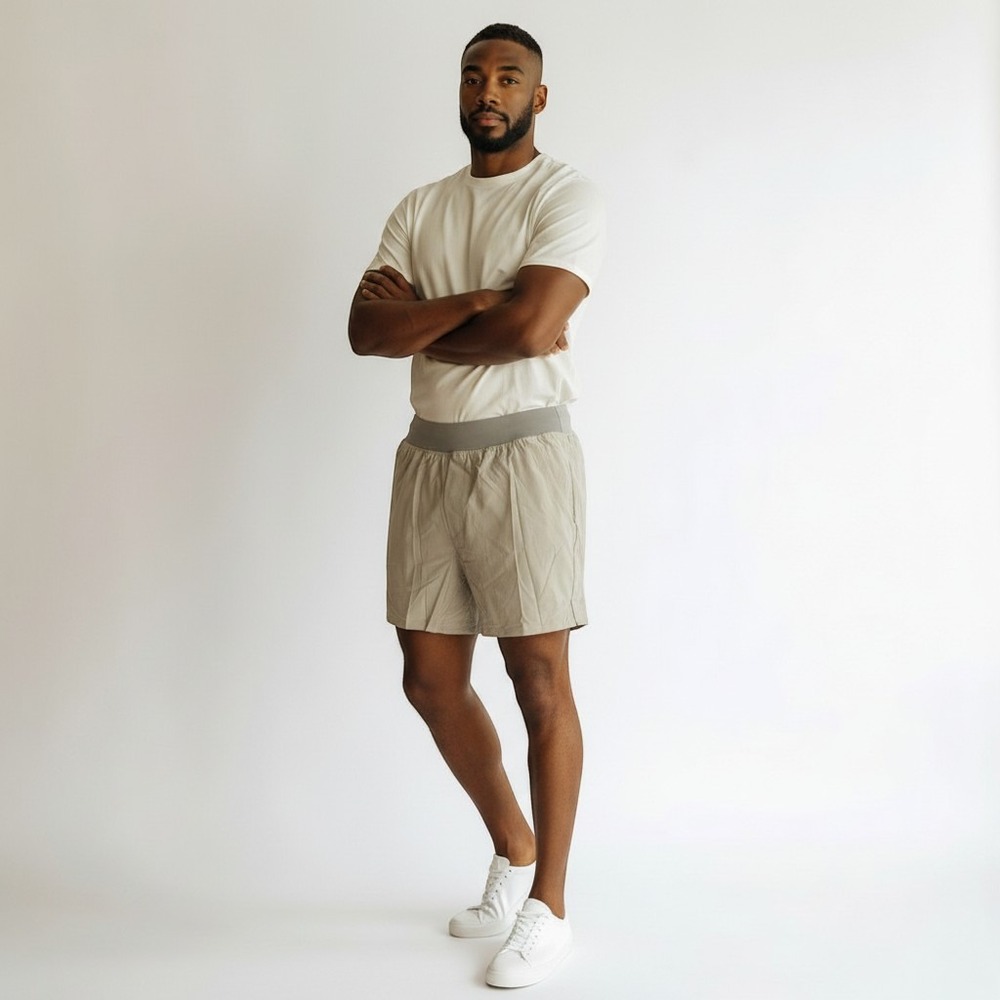Ten Thousand Set Short Mens Small Light Green Lined 5" Inseam Athletic Pockets